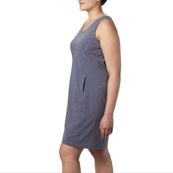 Columbia Women's Anytime Casual III Dress in Grey NWT - Plus Size 2X - Picture 4 of 16